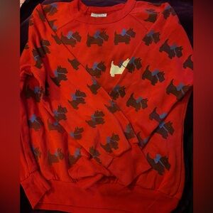 Venezia Red Crewneck Sweatshirt with Scottie Dogs